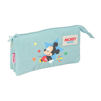 Dreifach Federmäppchen mit Baby Mickey Motiv