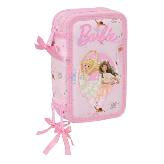 Ballet Barbie triple pencil case 37pcs