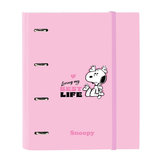 Snoopy A4 ring binder with refill