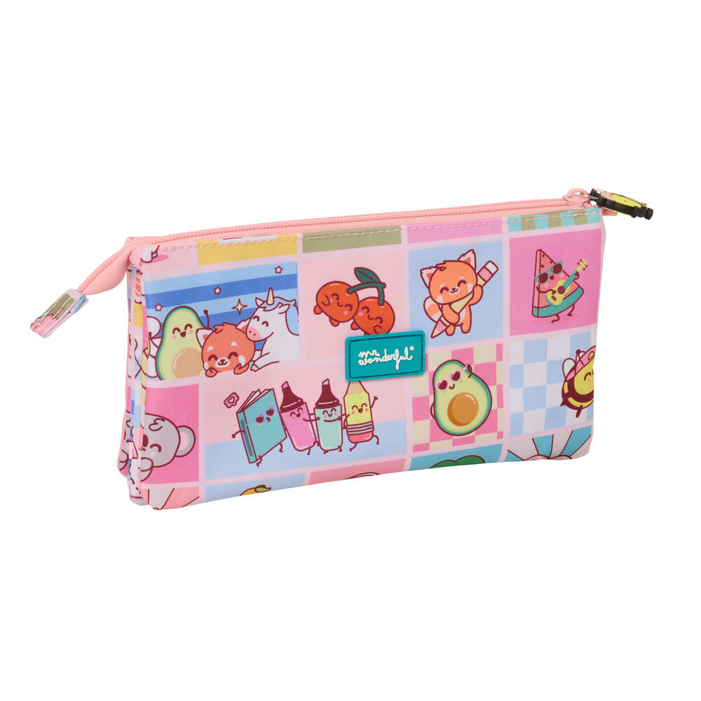Comic Mr. Wonderful triple pencil case