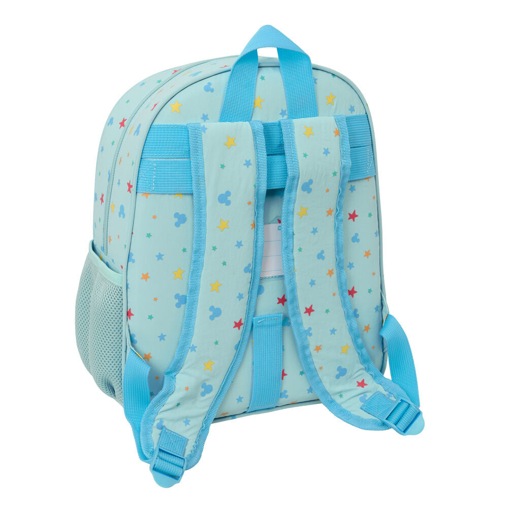Mochila infantil Disney de Mickey Mouse de 34 cm adaptable