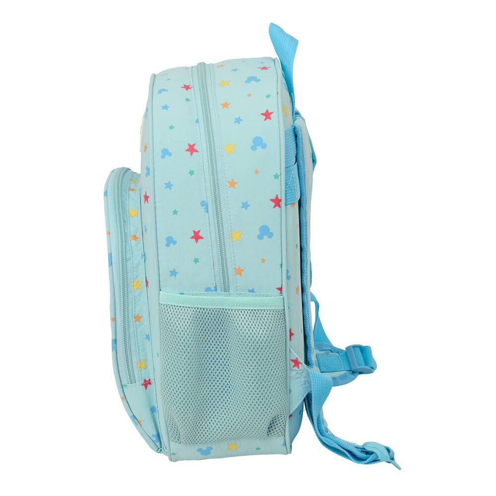 Mochila infantil Disney de Mickey Mouse de 34 cm adaptable