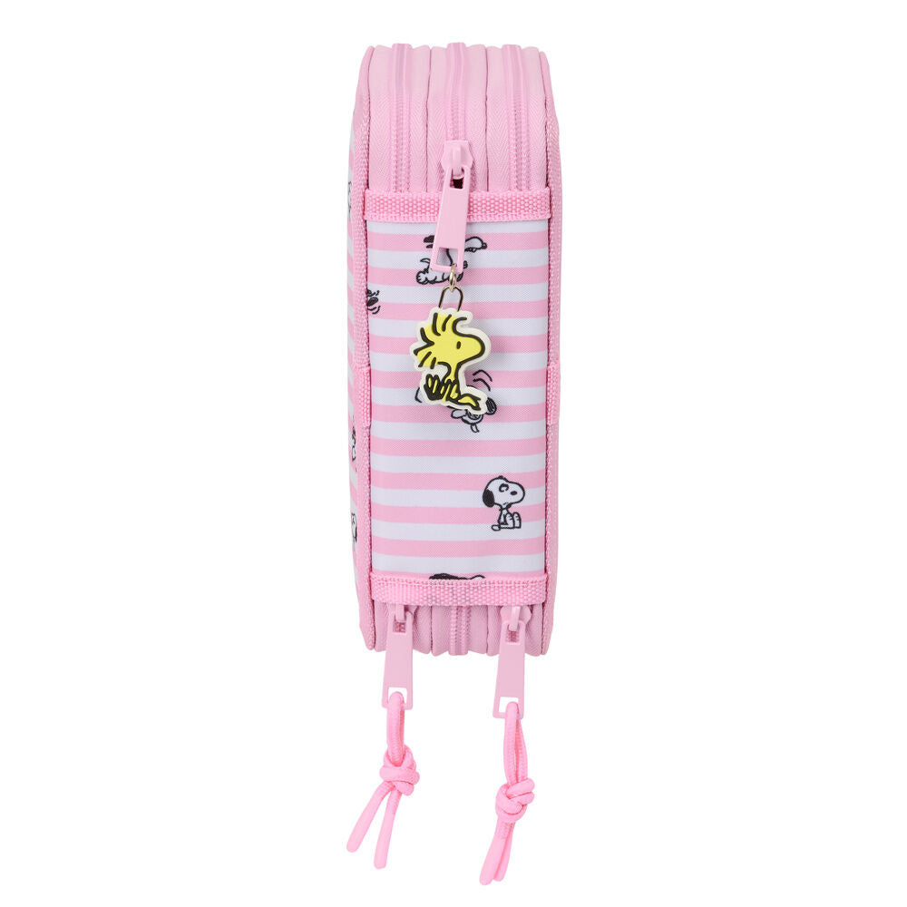Snoopy triple pencil case, 37 pieces