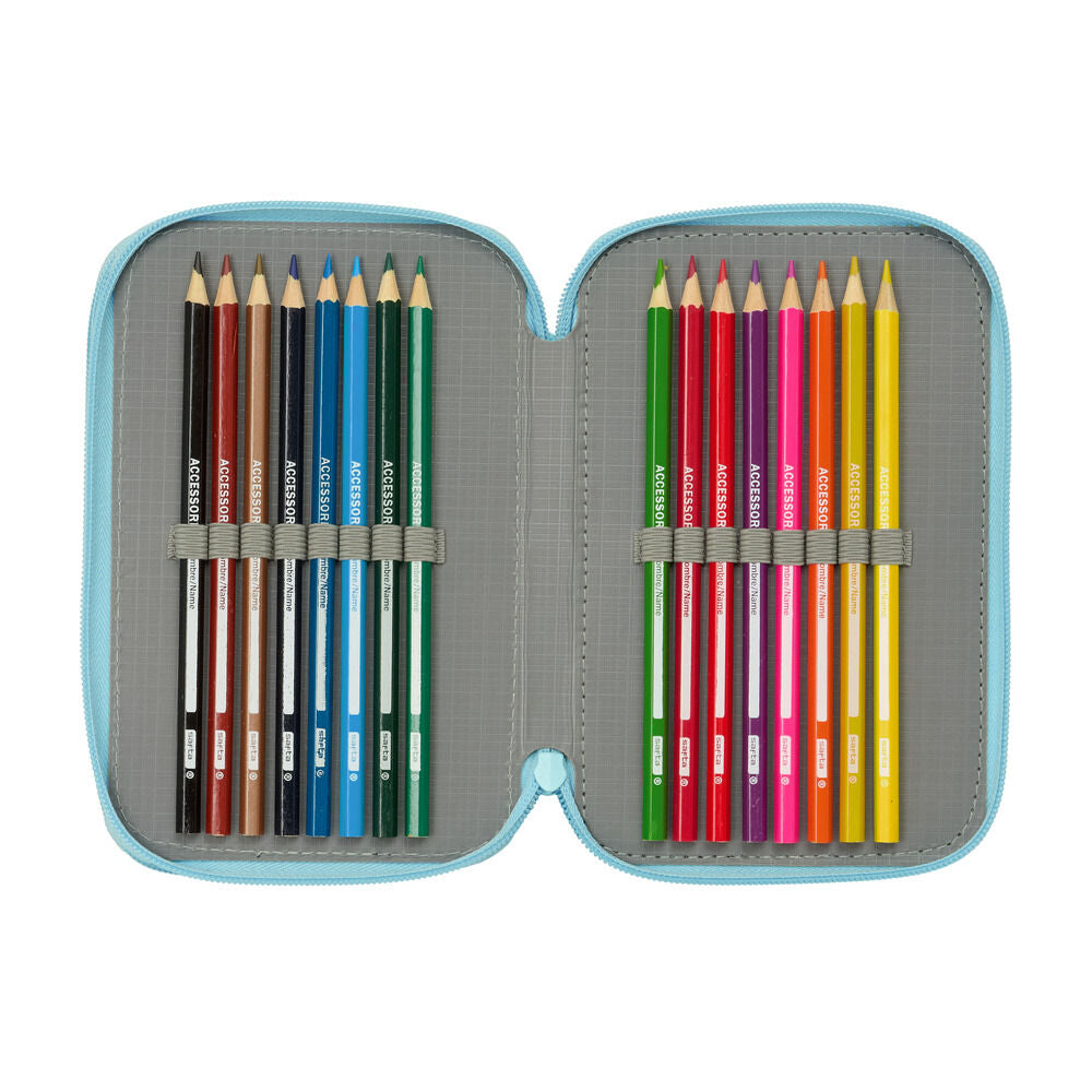 Ready Bluey triple pencil case 37pcs