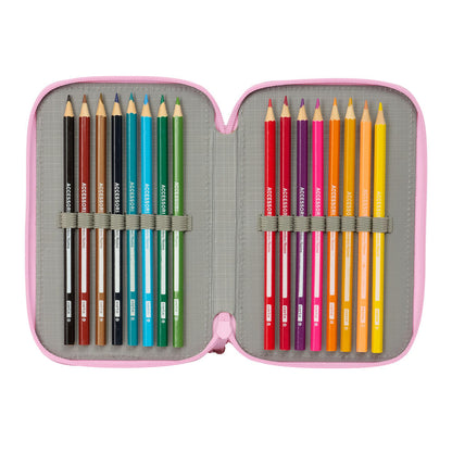 Snoopy triple pencil case, 37 pieces