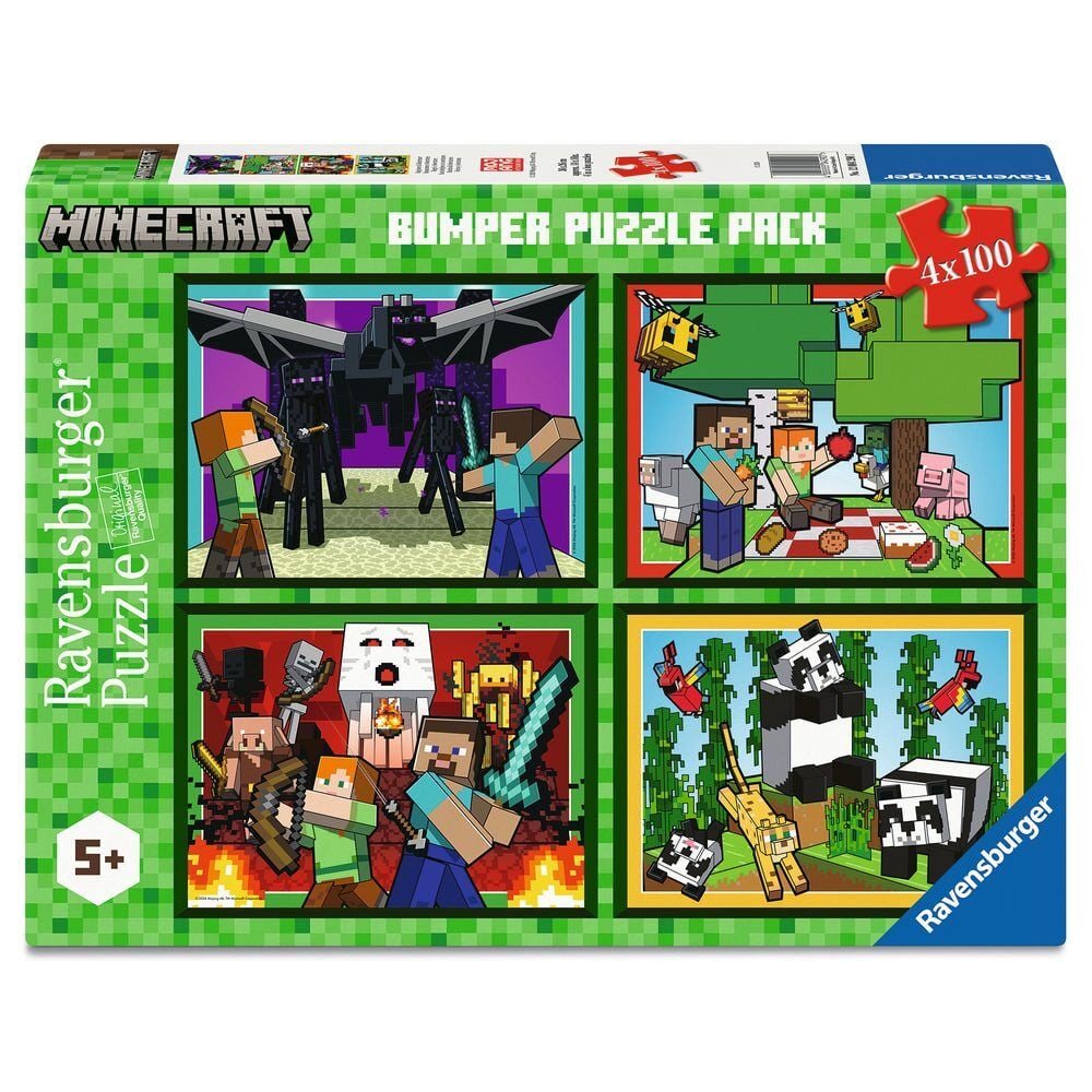 Rompecabezas de Minecraft 4x100 piezas