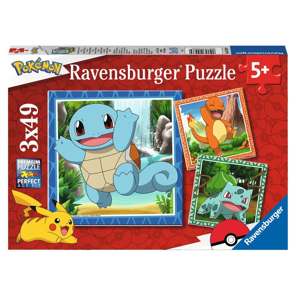 Rompecabezas de Pokémon 3x49 piezas