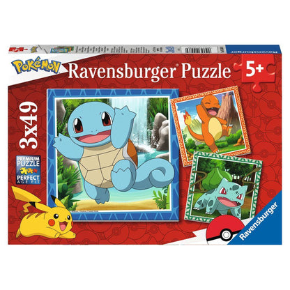 Rompecabezas de Pokémon 3x49 piezas