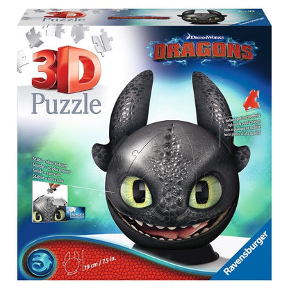 Puzzle Ball 3D Toothless How to Train Your Dragon 72pcs