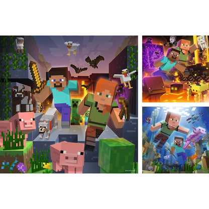 Minecraft Puzzle 3x49pcs