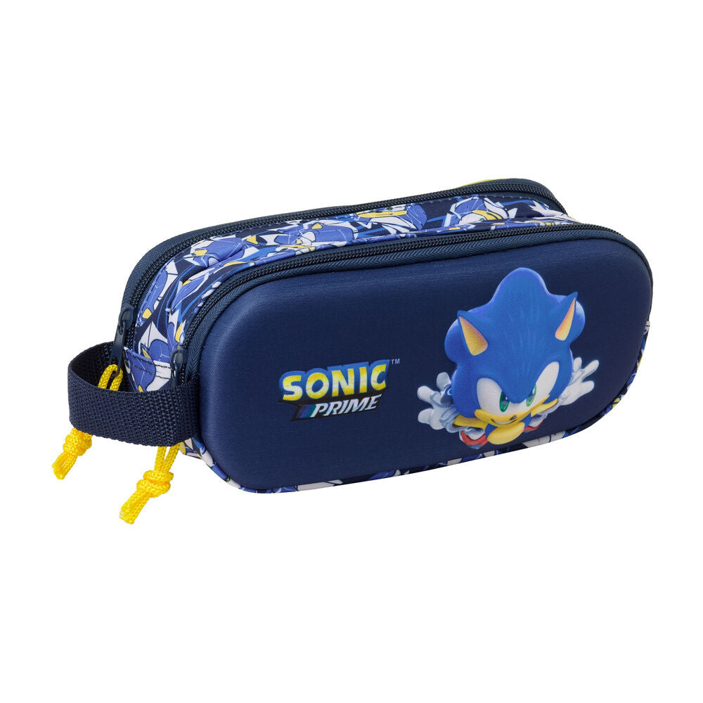 3D City Sonic double pencil case