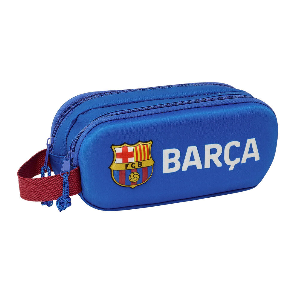 3D F.C. pencil case Barcelona double