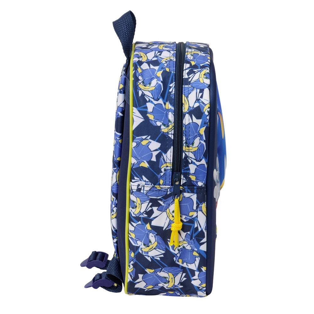 3D City Sonic Backpack 27cm