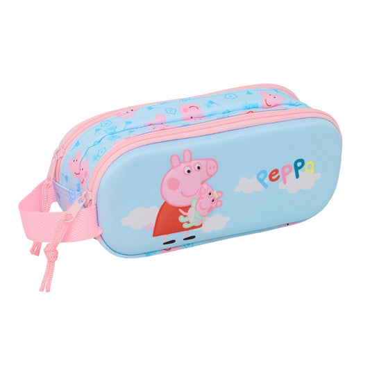 Estuche doble para lápices 3D de Peppa Pig