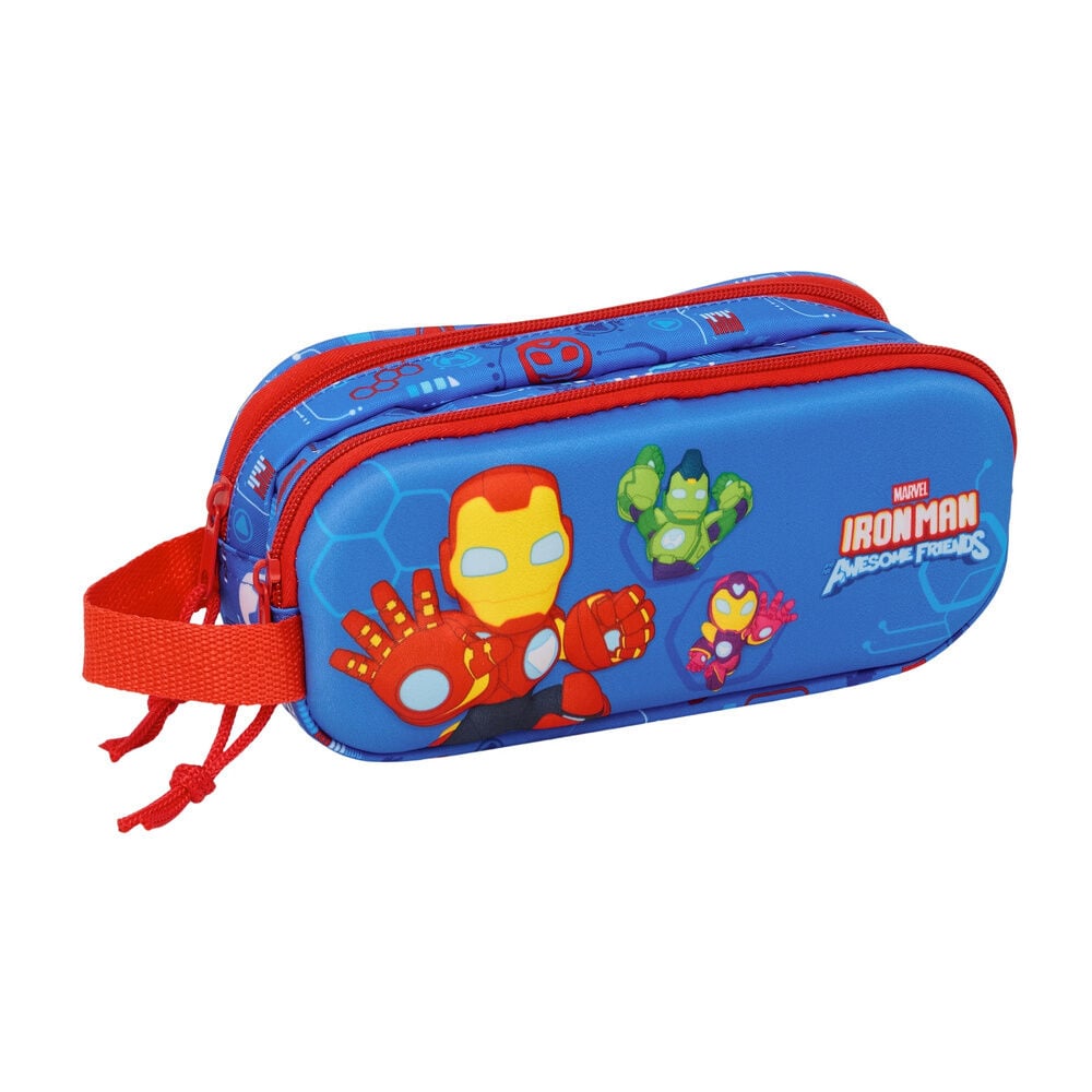 3D Iron Man Marvel double pencil case