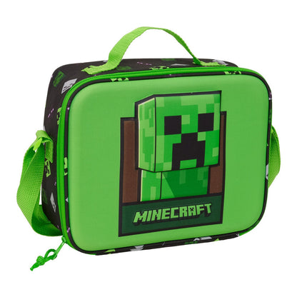 3D Minecraft thermal lunch bag