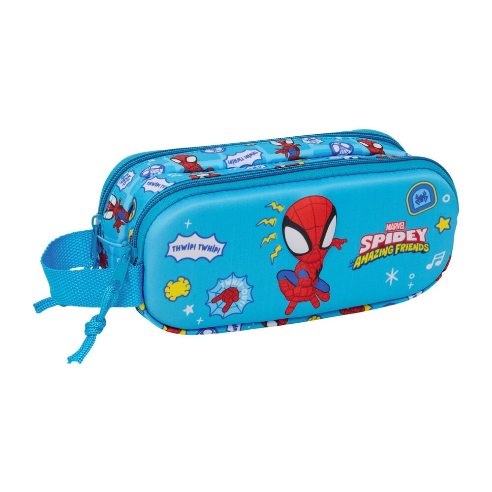 3D Spidey Marvel double pencil case