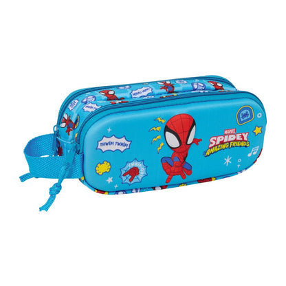 3D Spidey Marvel double pencil case