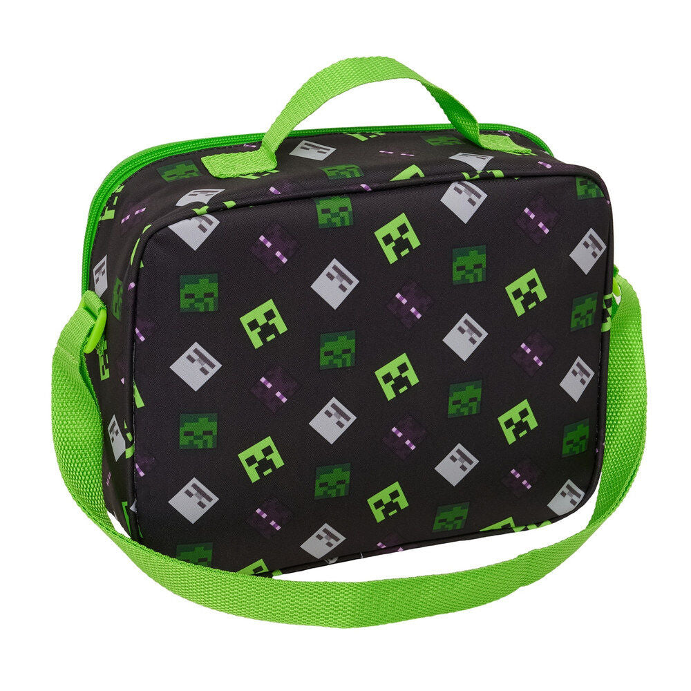 3D Minecraft thermal lunch bag