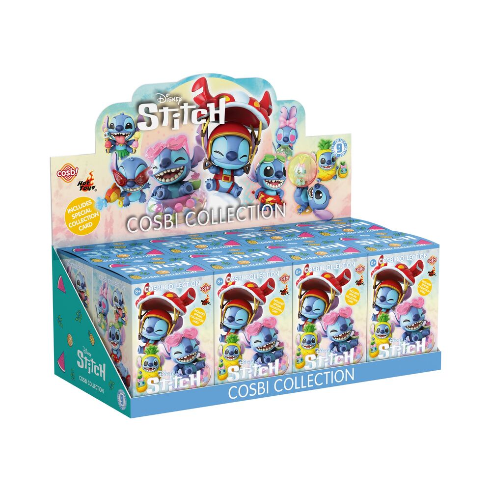 Figura sorpresa de Stitch de Cosbi en la colección navideña de Stitch de Disney