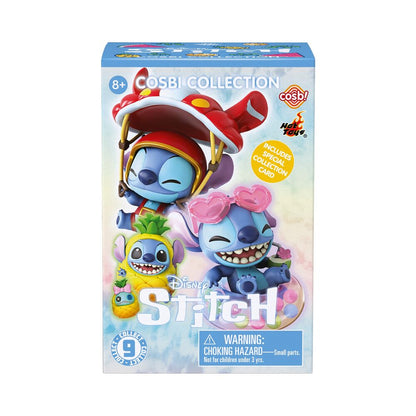 Figura sorpresa de Stitch de Cosbi en la colección navideña de Stitch de Disney