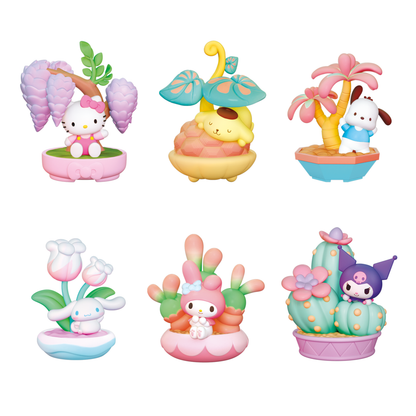 Figure Memo Stand Potted Delight Hello Kitty and Friends assorted