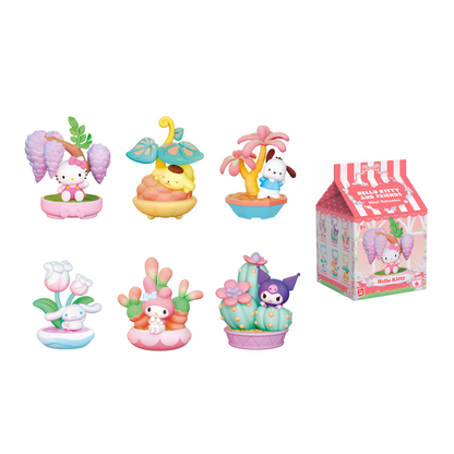 Figure Memo Stand Potted Delight Hello Kitty and Friends assorted