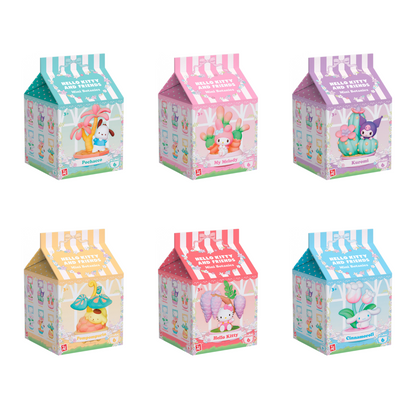 Figure Memo Stand Potted Delight Hello Kitty and Friends assorted