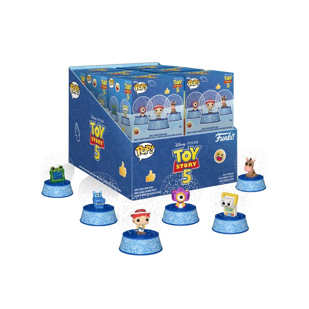 Mystery Figure Mini Snow Globe Disney Toy Story 5 Assorted