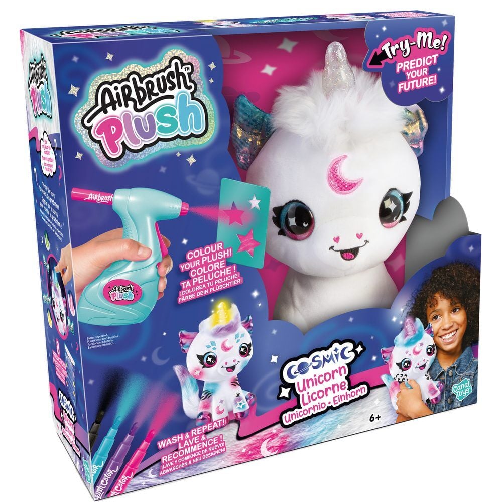 Stuffed unicorn airbrush light sounds Airbrush Plush