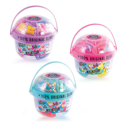 Slime cube, prepared slime decorations, assorted slime