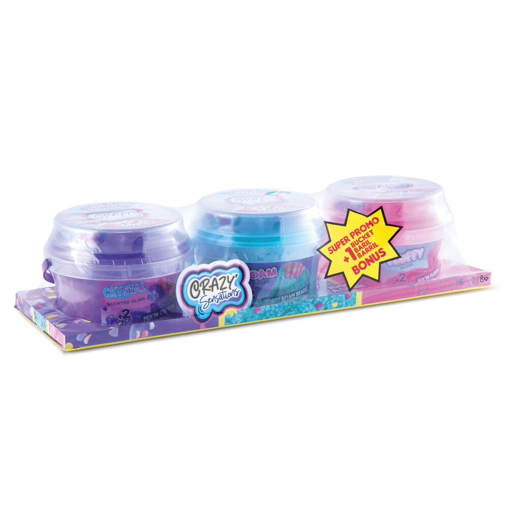 Set 3 cubes mixed textures Slime Sensations