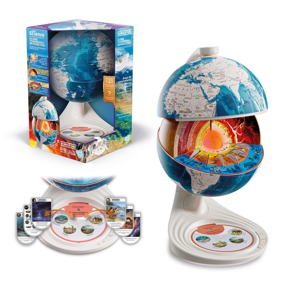Interactive globe Earth layers Science