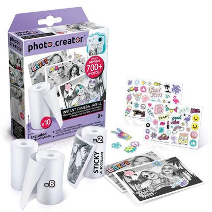 Instant camera refill, 10 rolls of Photo Creator paper