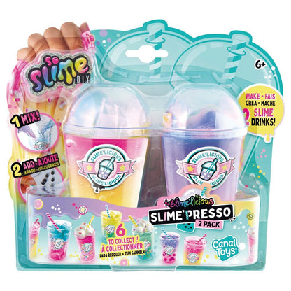 Set of 2 Slime Drinking Glasses (Assorted)