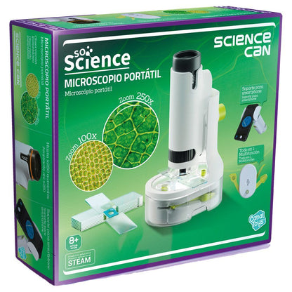 High-precision portable microscope for science