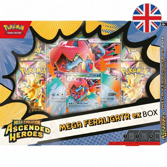 Assortiment de cartes Pokémon Mega Evolution sous blister (anglais)