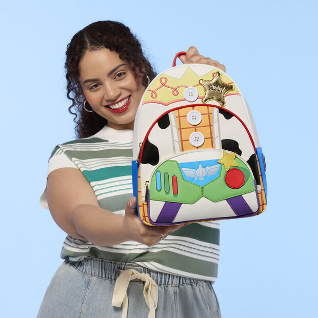 Jessie, Woody & Buzz Lightyear Toy Story 5 Disney Pixar Loungefly Backpack 31cm