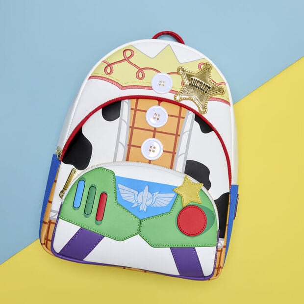 Jessie, Woody & Buzz Lightyear Toy Story 5 Disney Pixar Loungefly Backpack 31cm