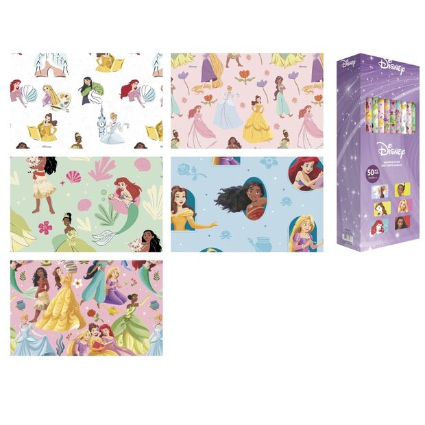 Disney Princesses Assorted Gift Wrap