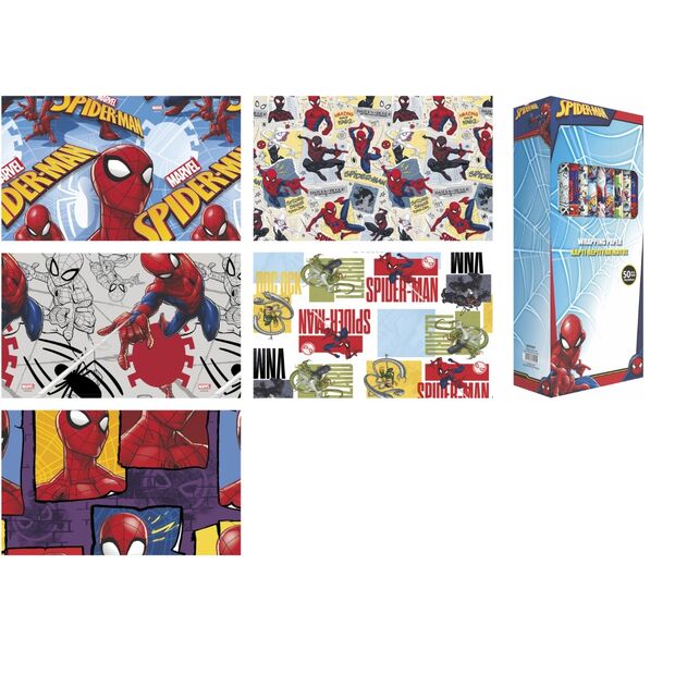 Assorted Spiderman Marvel Gift Wrap