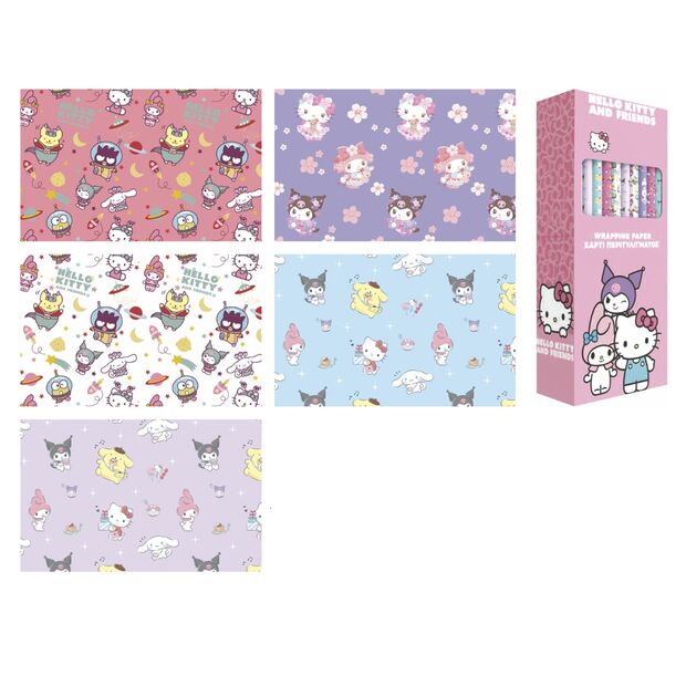 Hello Kitty & Friends Gift Wrap (Assorted)