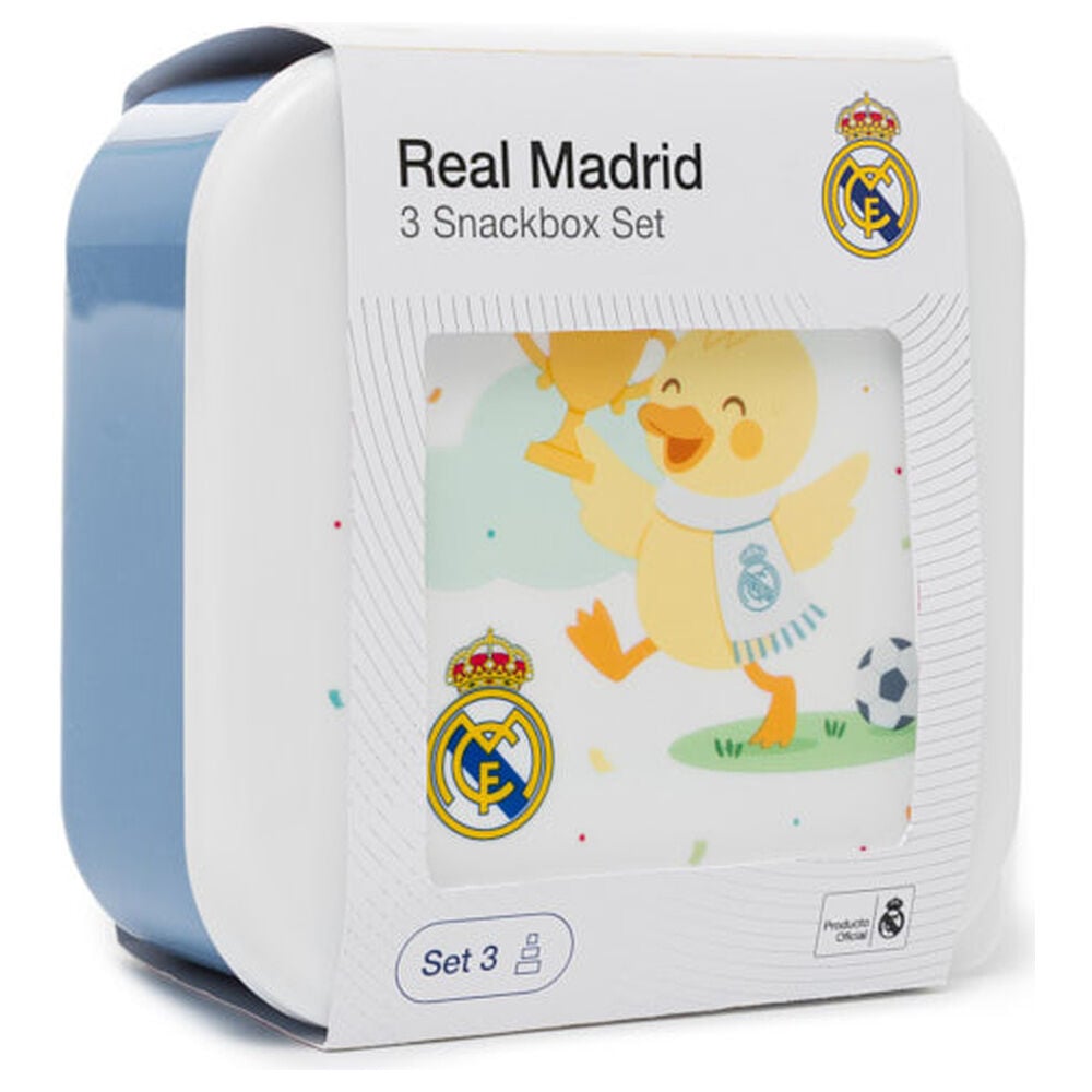 Real Madrid lunchbox set of 3