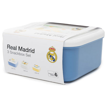 Real Madrid lunchbox set of 3