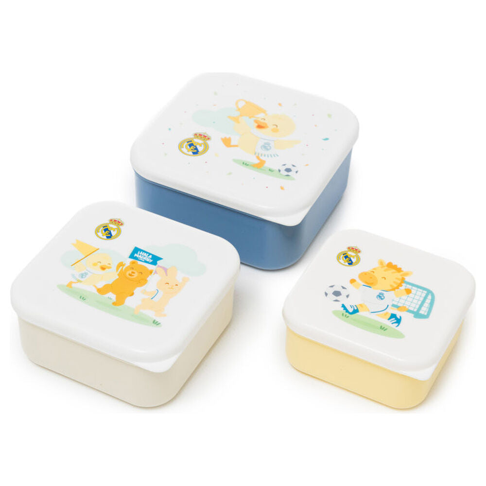 Real Madrid lunchbox set of 3