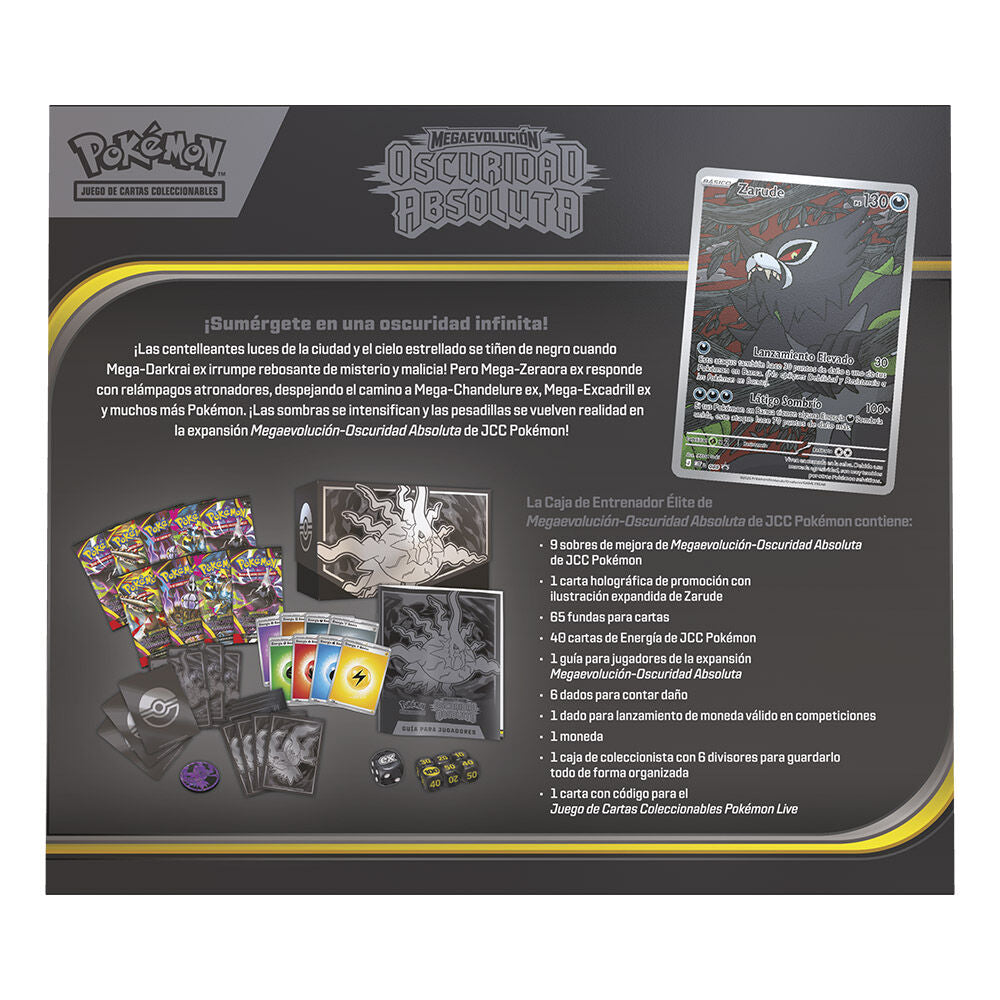 Elite Trainer Card Case Mega Evolution Absolute Darkness Expansion Pokemon Spanish