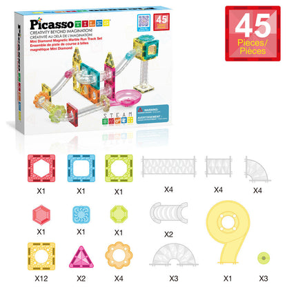 Magnetic marble run 45pcs