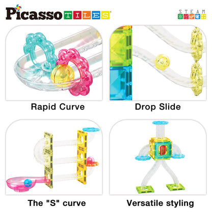 Magnetic marble run 60pcs
