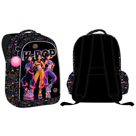 Pompom keychain backpack metal pins KPop 43cm