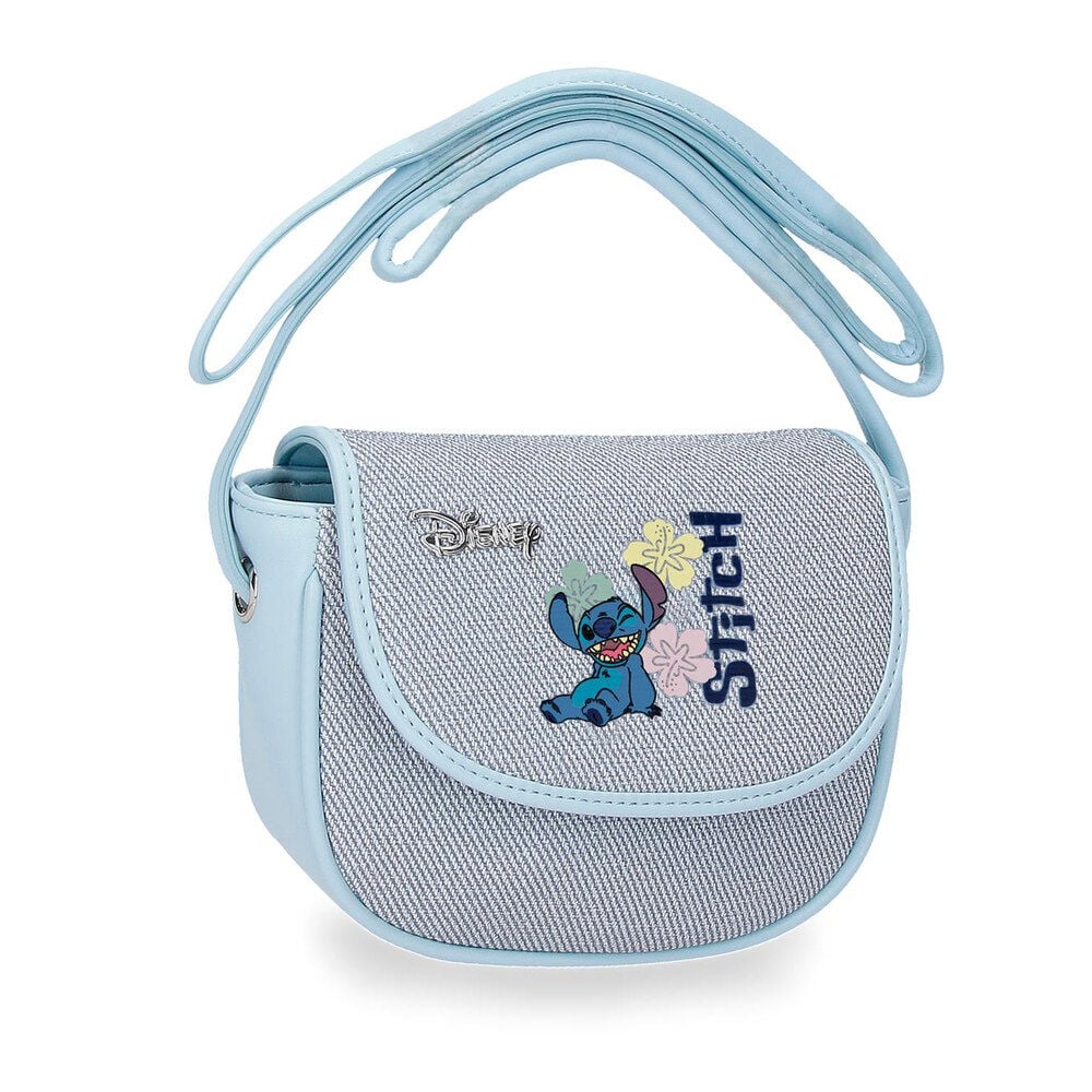 Disney Tiki Stitch Flap Crossbody Bag in Denim